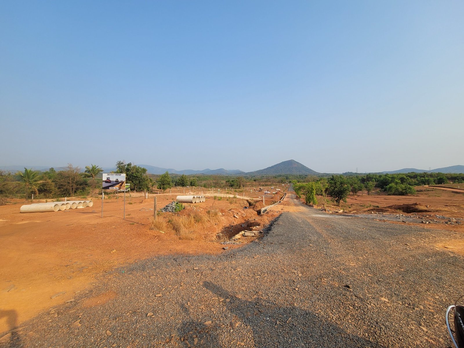 Actual Yog Anand internal road development in September 2026