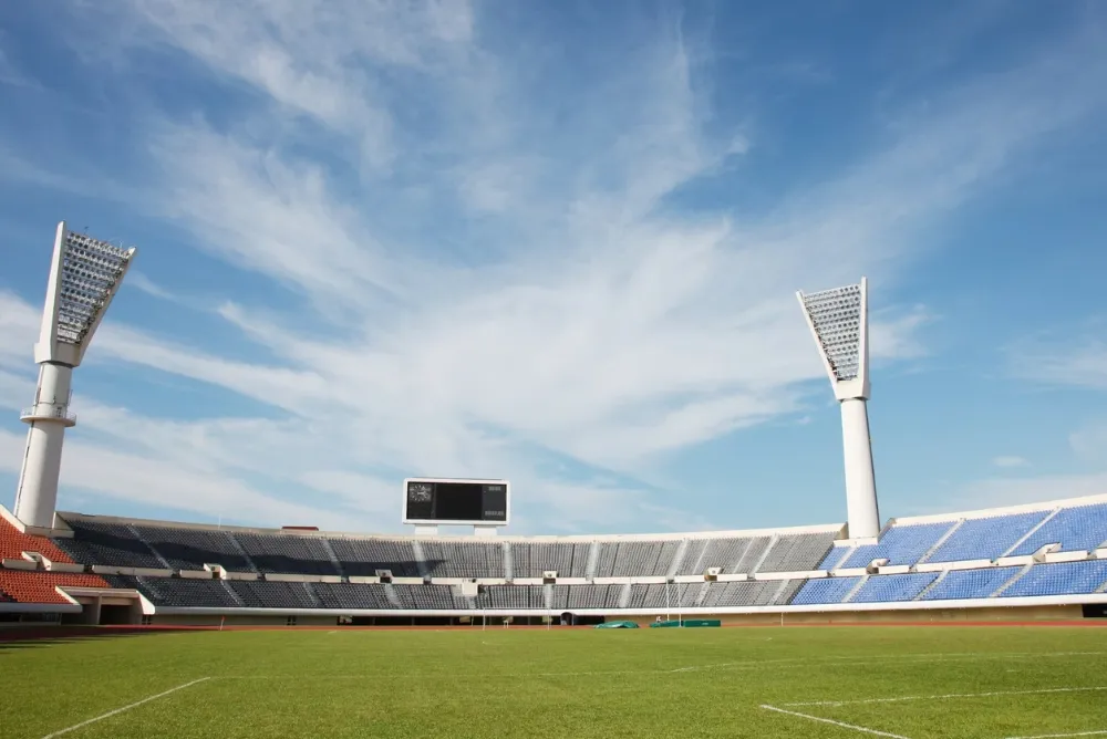 Upcoming international cricket stadium near Yog Anand