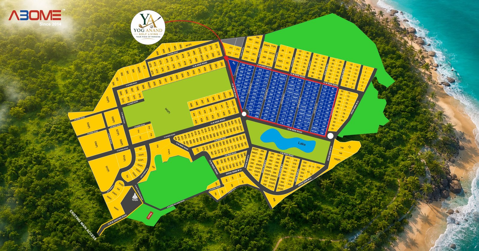 Yog Anand approved layout plan overview